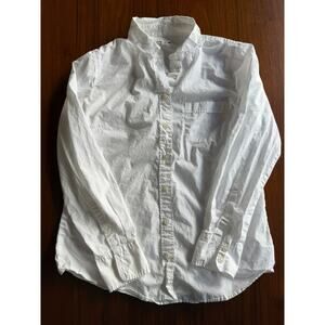 J.Crew Women's White Long-Sleeve Button Down - Size S